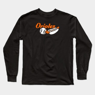 Orioles Ball and Dog Long Sleeve T-Shirt